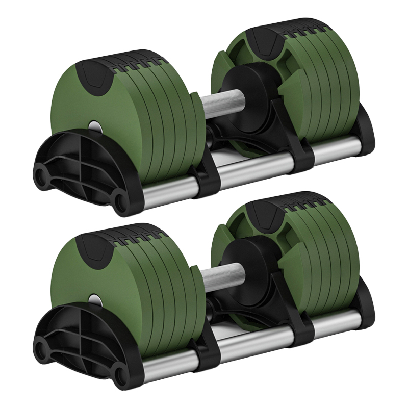 Adjustable Dumbbell Pair 40Kg - Haltères Ronds de Musculation à Poids