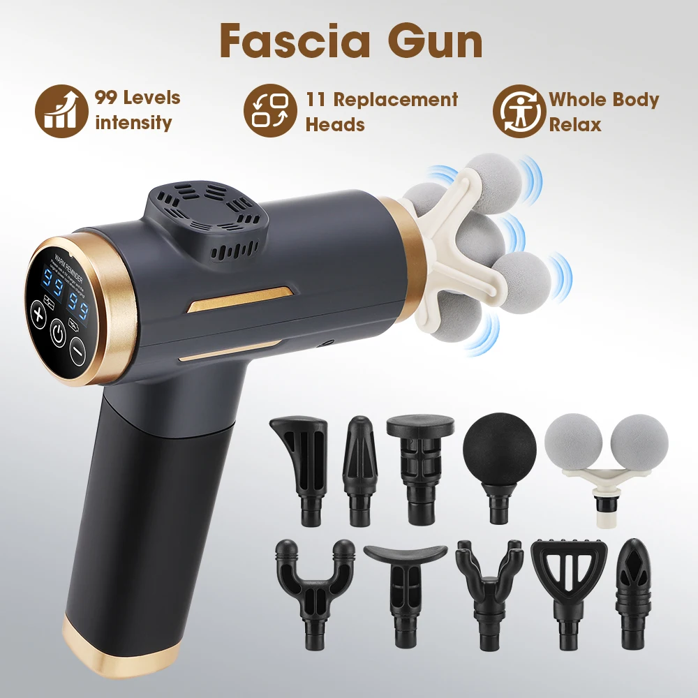 Electric Massage Gun Deep Tissue - Pistolet de massage électrique 24W, 99