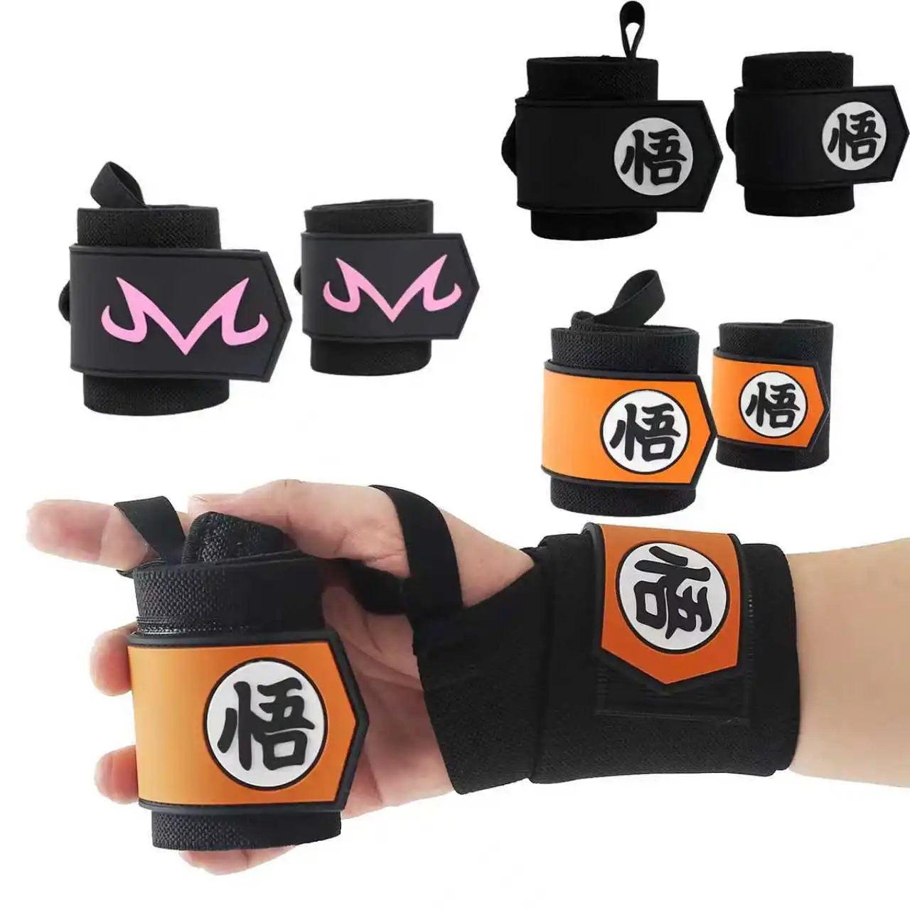 Wrist Wraps Weightlifting Support - 1 Paire de Sangles de Poignet