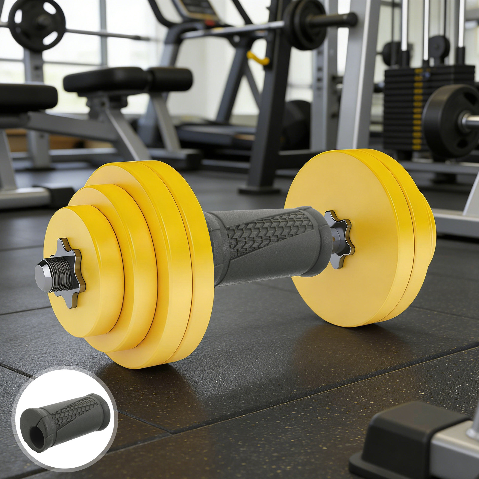 Fitness Equipment - Lot de 2 poignées antidérapantes pour
