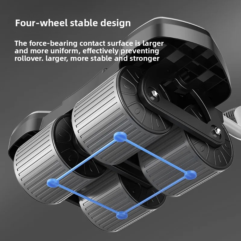Ab Roller Wheel With Elbow Support - Appareil de musculation à quatre roues