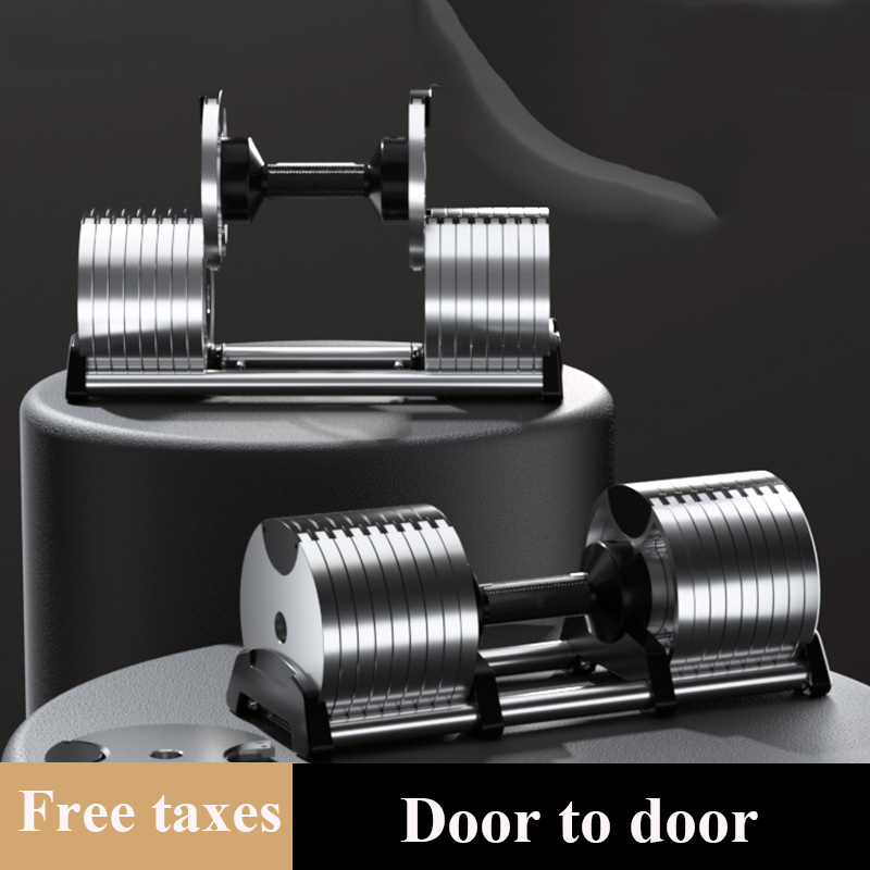 Adjustable Dumbbell Pair 40Kg - Équipement d'haltérophilie réglable avec Base pour