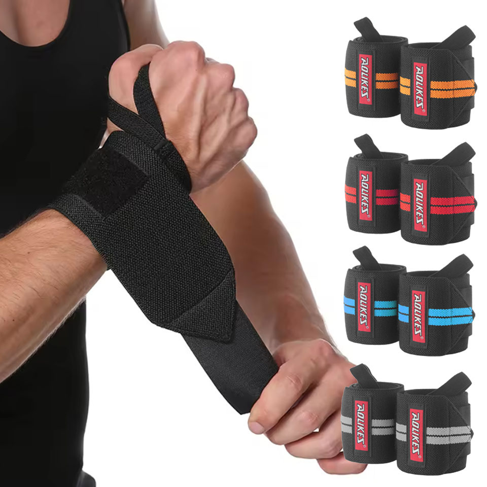 Wrist Wraps Weightlifting Support - AOLIKES Bandes de maintien de poignet