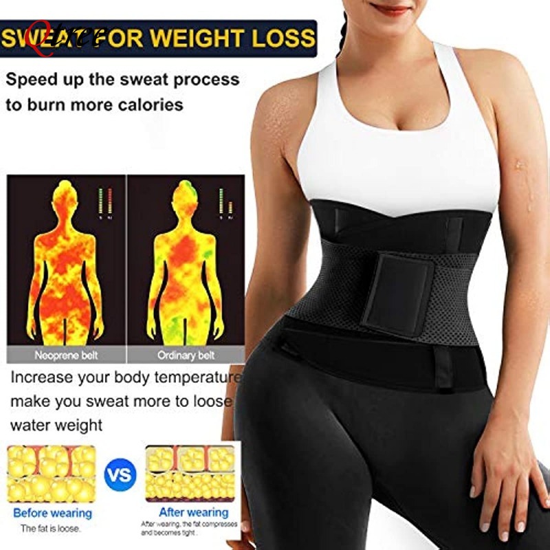 Qtree chaud néoprène taille fo - Sweat Waist Trainer Belt Neoprene avis et prix