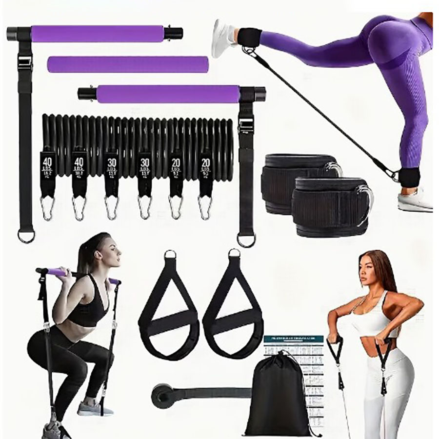 Bandes de résistance de 180 lb - Pilates Bar Kit With Resistance Bands avis et prix