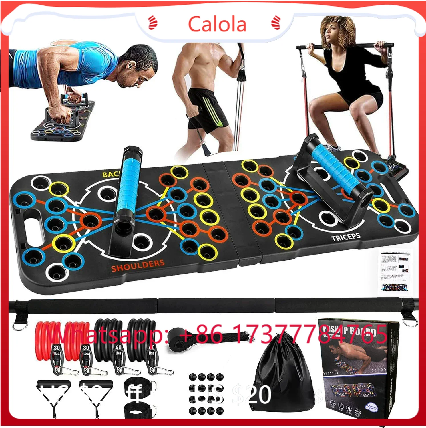 Kit de fitness multifonctionne - Pilates Bar Kit With Resistance Bands avis et prix