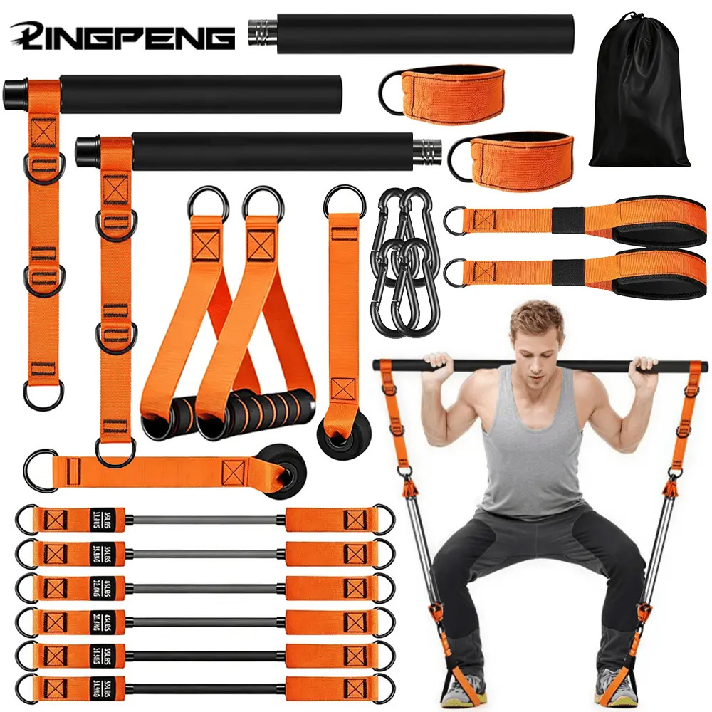Kit de Pilates à domicile avec - Pilates Bar Kit With Resistance Bands avis et prix