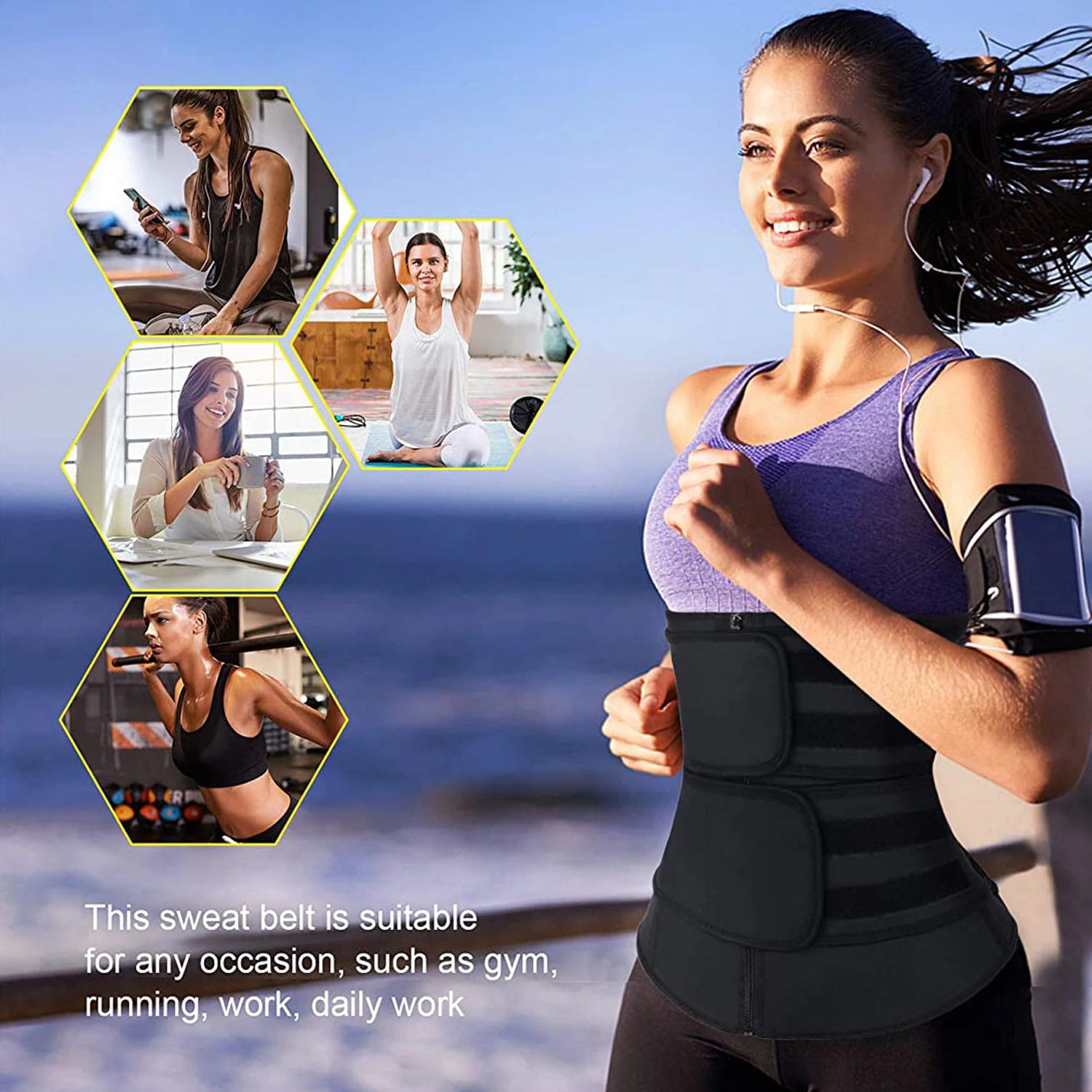 Neopren taille formateur entra - Sweat Waist Trainer Belt Neoprene avis et prix