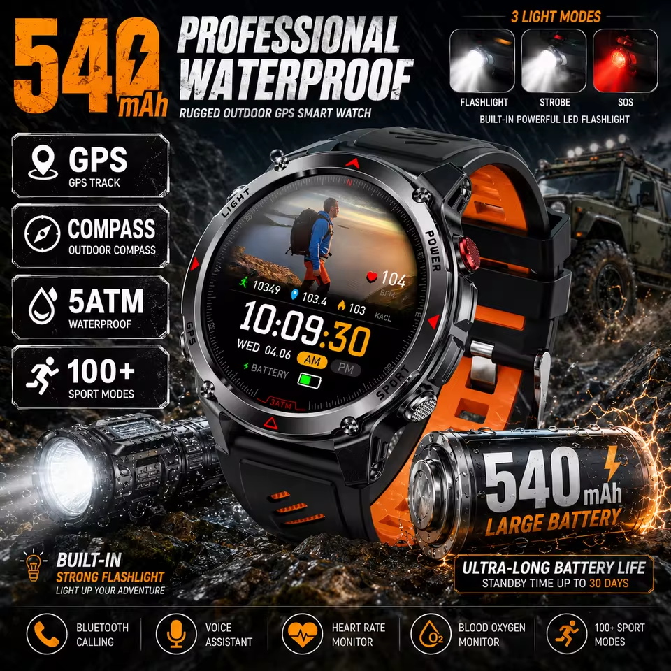 Montre connectée militaire 540 - Resistance Bands Set With Handles avis et prix