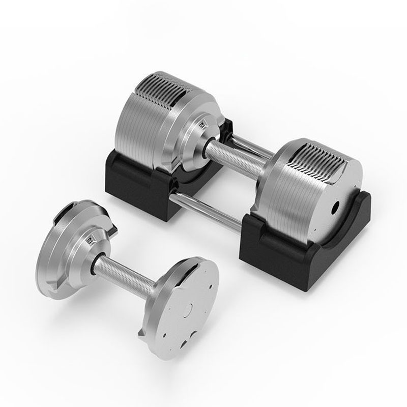 Haltères réglables argentés él - Adjustable Dumbbell Pair 40Kg avis et prix