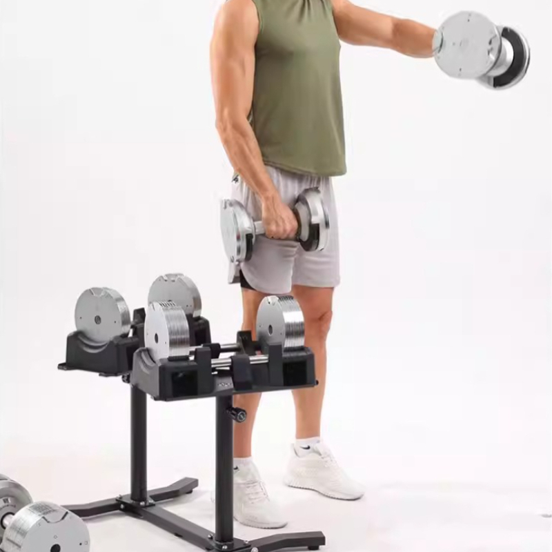 Haltères réglables argentés él - Adjustable Dumbbell Pair 40Kg avis et prix