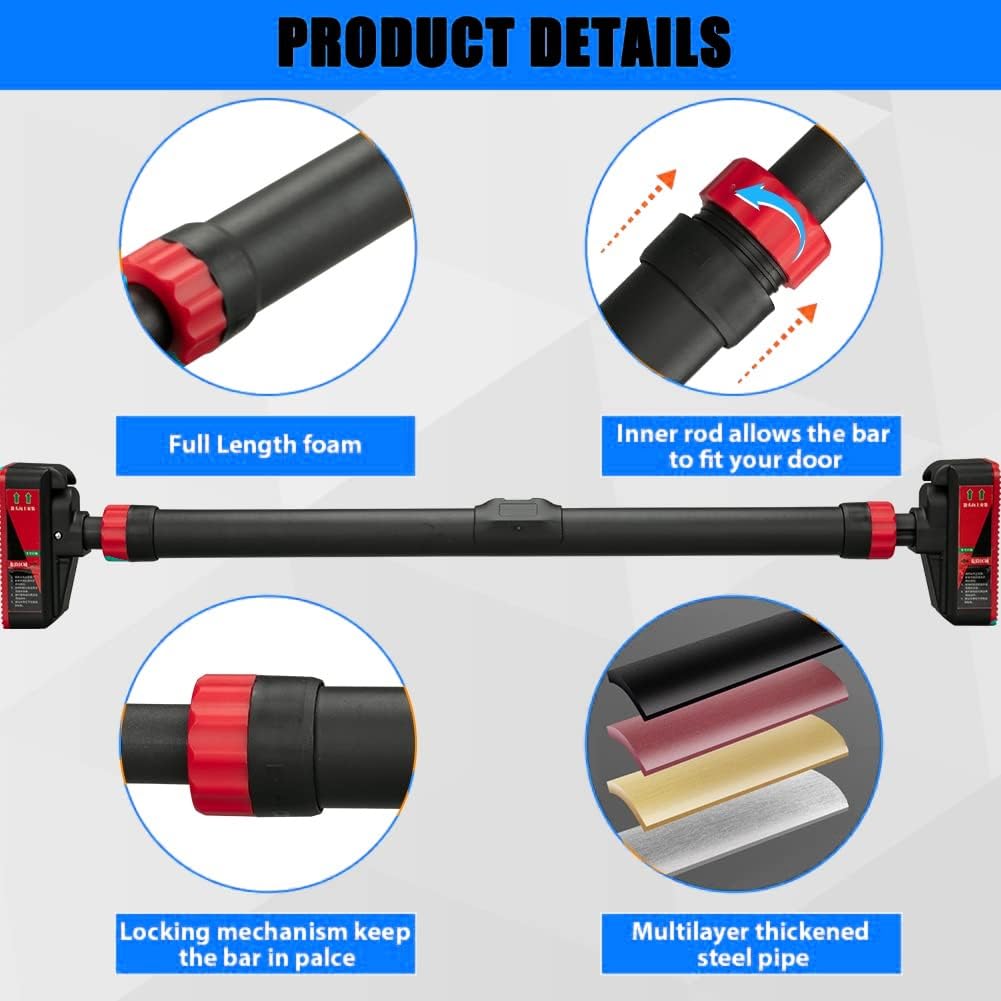 Barre de traction réglable pou - Door Pull Up Bar No Screw avis et prix